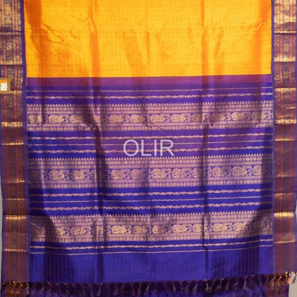 Bright Sunset orange with Violet border