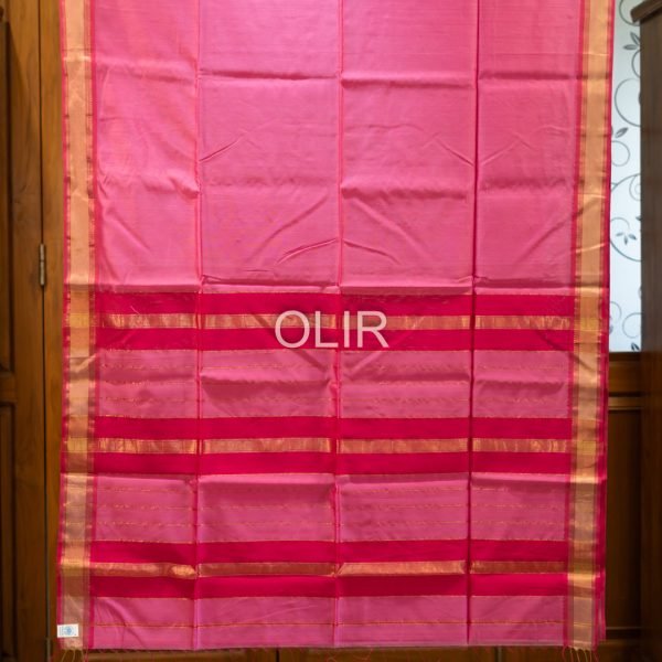 Lotus Pink Tissue Saree