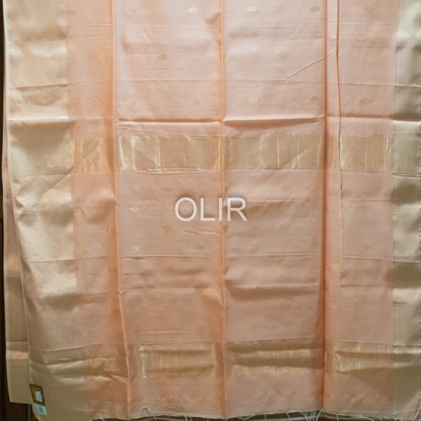 Peach Floral Butti Saree