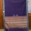 KC004-1.jpg Violet with Ananda Blue border Kanchi Cotton Saree