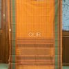 KC005-1.jpg Orange with green border kanchi cotton Saree