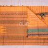 KC005-3.jpg Orange with green border kanchi cotton Saree