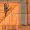 KC005-4.jpg Orange with green border kanchi cotton Saree
