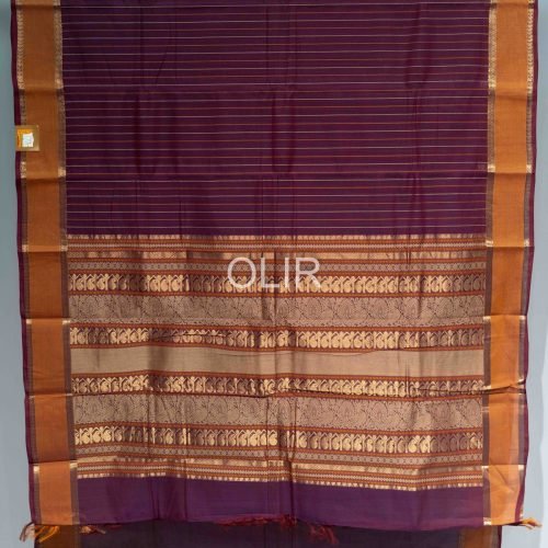 KC011-1-scaled-1.jpg Purple body with double zari border kanchi cotton saree
