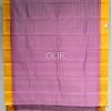 KC022-1-scaled-1.jpg Lavender Body with Lakshadeepam Pattern and Mustard border Kanchi Cotton and Silk mixed Cotton Saree