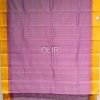 KC022-2-scaled-1.jpg Lavender Body with Lakshadeepam Pattern and Mustard border Kanchi Cotton and Silk mixed Cotton Saree