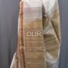Off-White Body with Contrast Pallu Silk Cotton Saree with Lakshadeepam Motifs