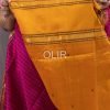 Festive Tone Body with Contrast Pallu Silk Cotton Saree with Intricate Weave