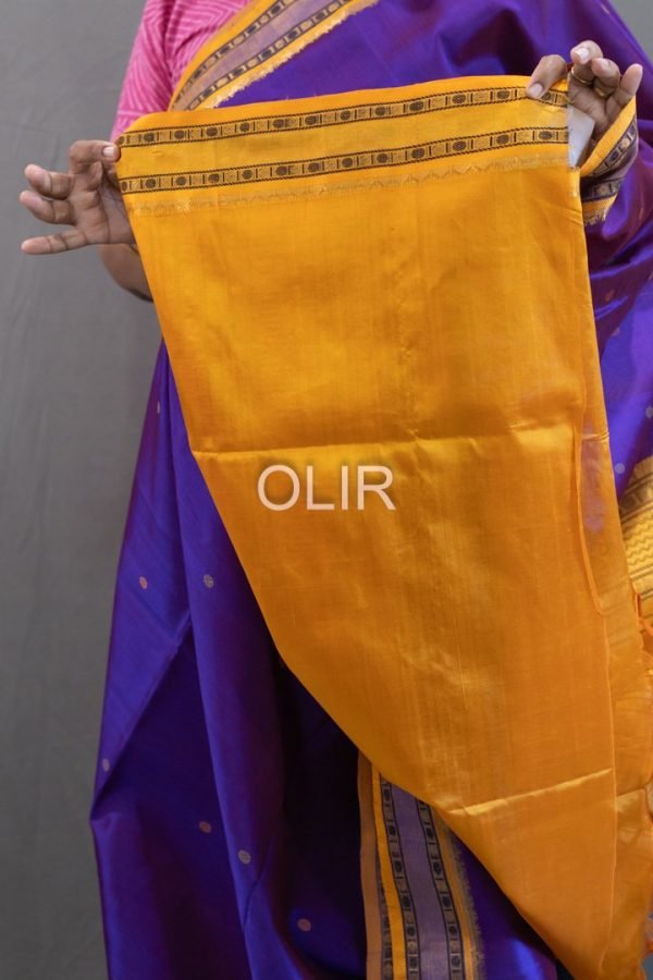 Elegant Pattern Body with Rich Contrast Pallu Silk Cotton Saree
