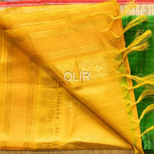 KSC010-3.jpg Dark GReen with Zari Checks