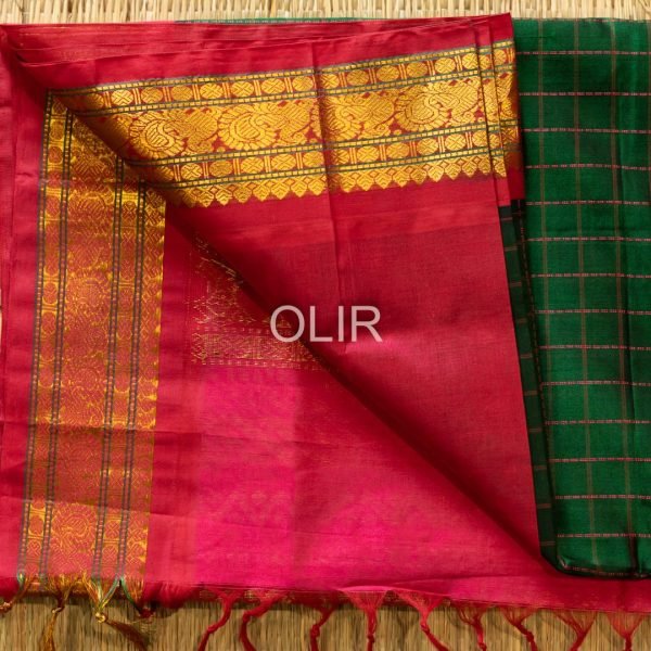 KSC016-3.jpg Dark Green with Pink Big Checks