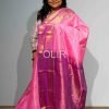 Cotton Candy Pink With Purple Border