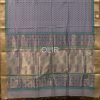 MSC048-2.jpg Lavender Handblock Print Saree with Tissue Pallu