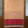 MSC081-1.jpg Peach Pink Dual Shade Saree with Green Selvedge