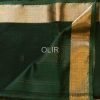 MSC124-3.jpg Dark Green Arrowhead Motif Saree