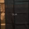 Azure Blue with Black Border and Pallu