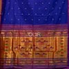 Royal Blue and Purple Pure Silk Handwoven Paithani Saree
