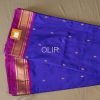 Royal Blue and Purple Pure Silk Handwoven Paithani Saree