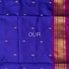 Royal Blue and Purple Pure Silk Handwoven Paithani Saree