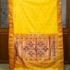 PSS002-1.jpg Yellow and Peach Pure Silk Handwoven Paithani Saree