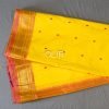 PSS002-3.jpg Yellow and Peach Pure Silk Handwoven Paithani Saree