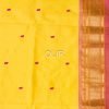 PSS002-4.jpg Yellow and Peach Pure Silk Handwoven Paithani Saree