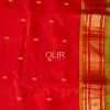 PSS003-4.jpg Traditional Red and Green Pure Silk Handwoven Paithani Saree
