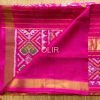 Pink Patola Pure Silk Saree with Traditional Design