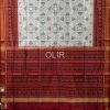 White with Maroon Floral Design Pure Silk Patola Saree