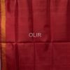 White with Maroon Floral Design Pure Silk Patola Saree