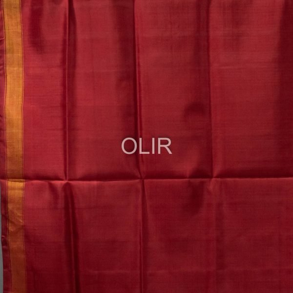 White with Maroon Floral Design Pure Silk Patola Saree