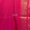 Copper Sulphate Blue with Pink Pure SIlk Patola Saree