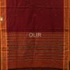 Red & Rust Sambalpuri Ikat Saree
