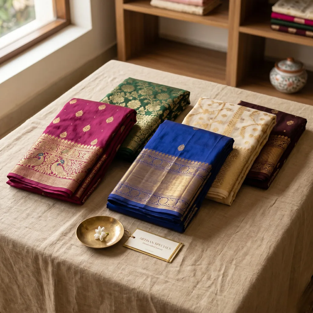 DKC001 – Beige & Mustard Dhonekali Cotton Saree