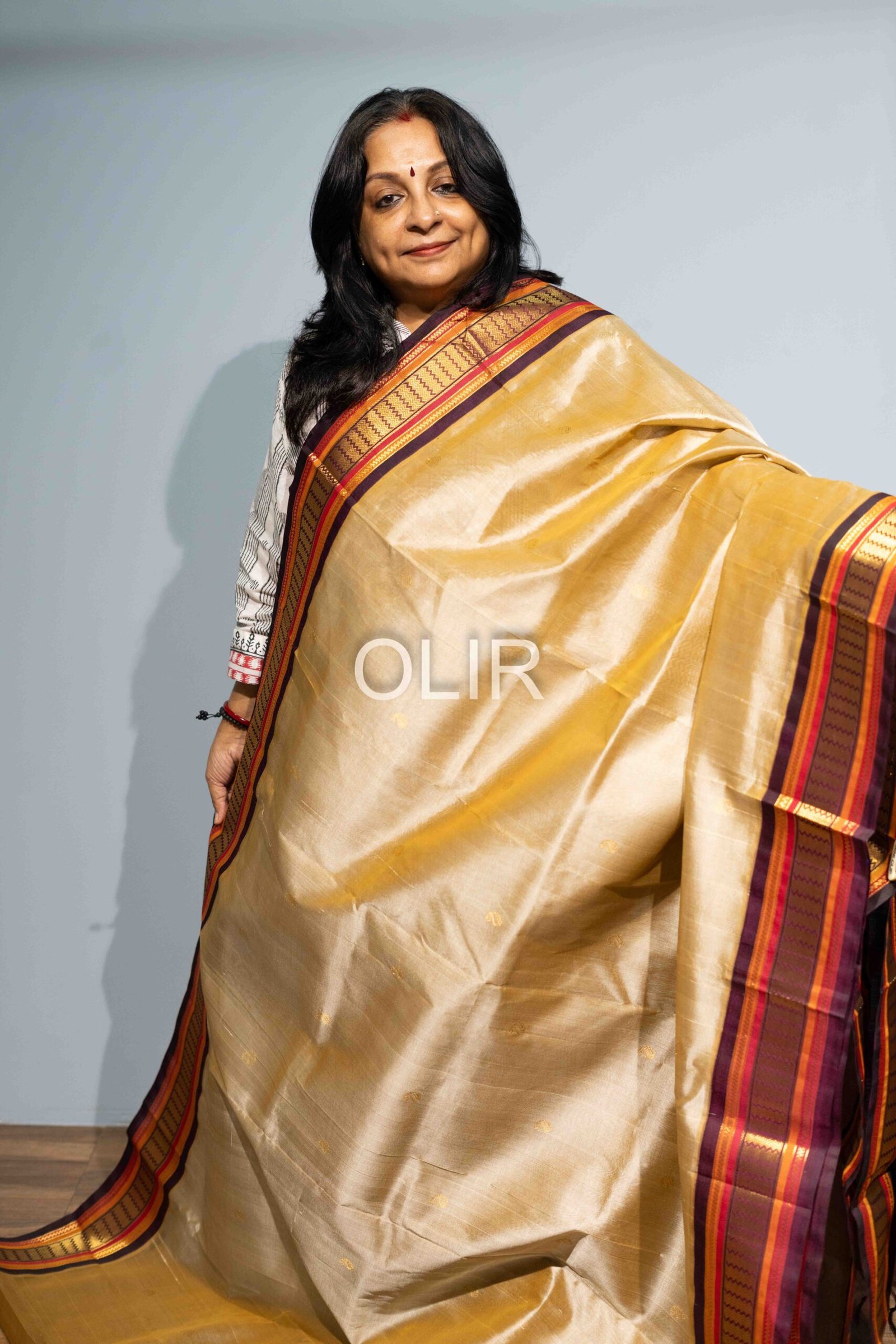 Golden Beige with Deep Maroon - Image 5