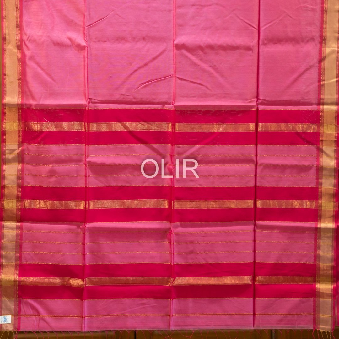 Lotus Pink Tissue Saree - Image 2