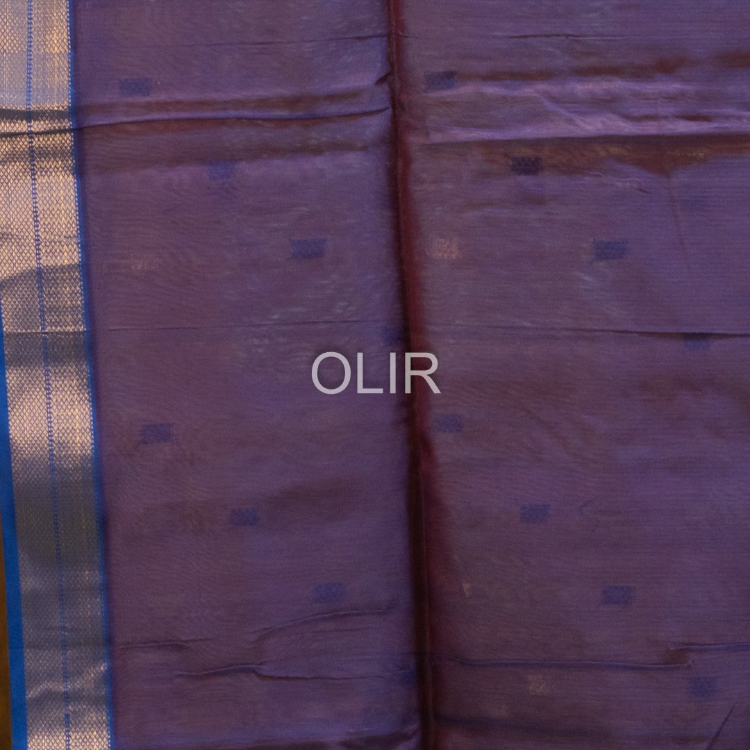 Fawn Geometric Butti Saree - Image 3